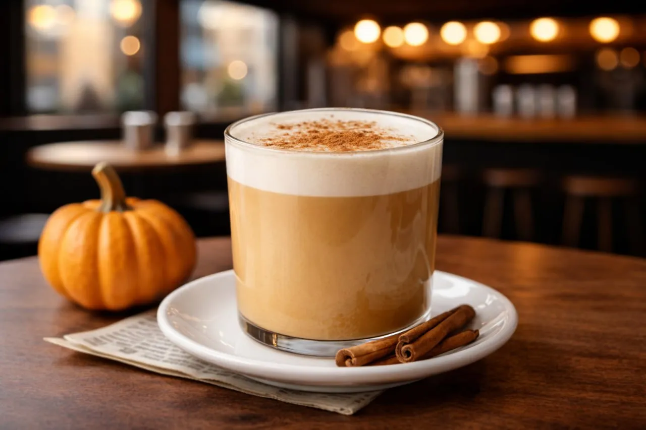 Тыквенный раф с вареной сгущенкой