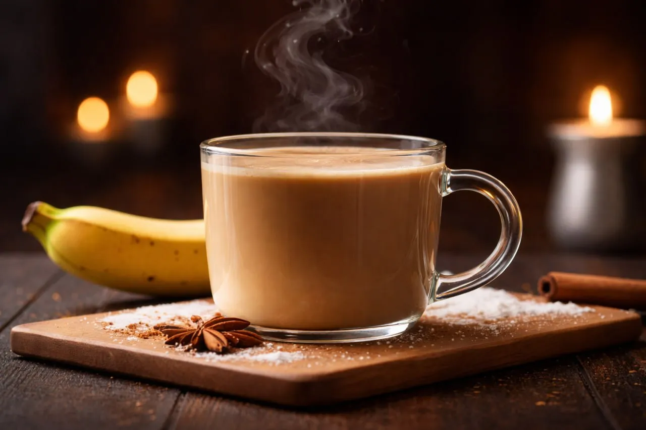 Пряный банановый раф