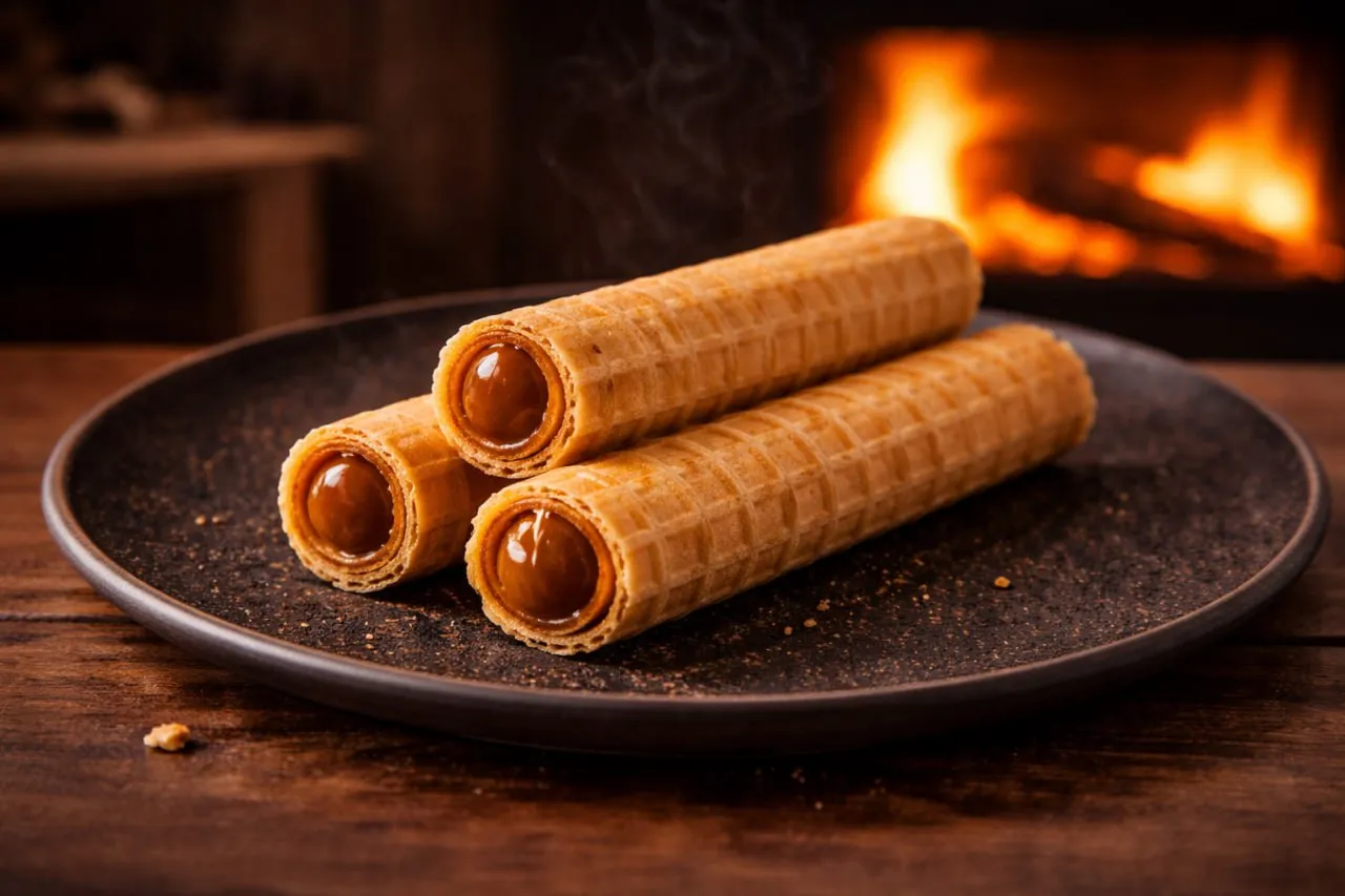 Трубочка с вареной сгущенкой